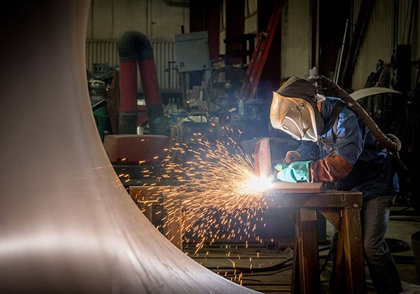 Hypertherm Powermax85 SYNC Plasma Cutter Action Shot Hypertherm Powermax85 SYNC Plasma Cutter Action Shot